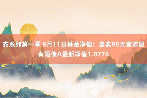 鑫系列第一季 9月11日基金净值：嘉实90天窜改握有短债A最新净值1.0776