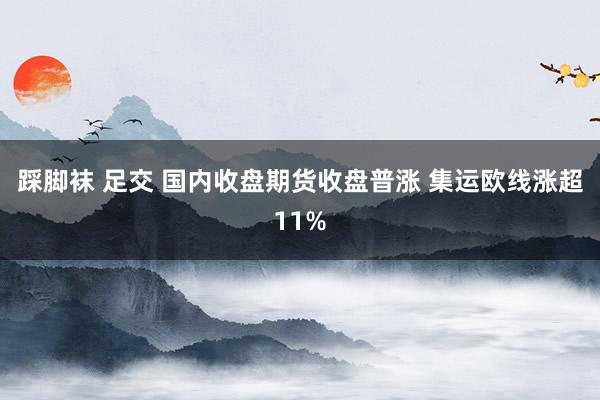 踩脚袜 足交 国内收盘期货收盘普涨 集运欧线涨超11%