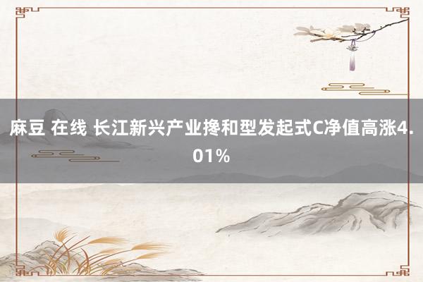 麻豆 在线 长江新兴产业搀和型发起式C净值高涨4.01%