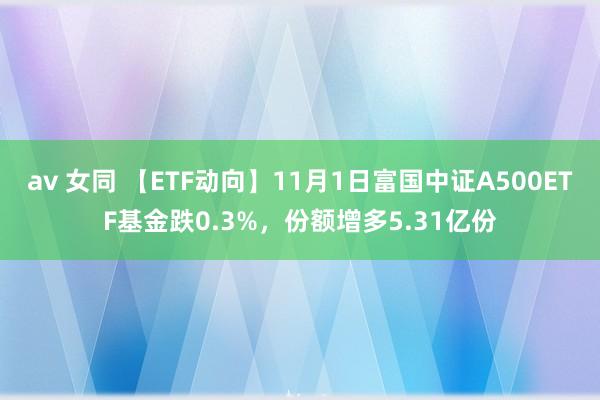 av 女同 【ETF动向】11月1日富国中证A500ETF基金跌0.3%，份额增多5.31亿份