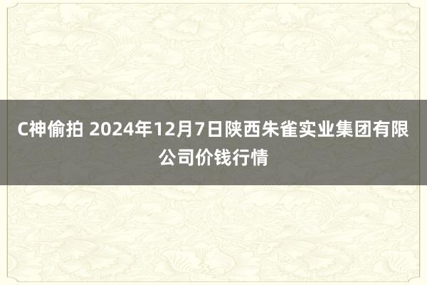 C神偷拍 2024年12月7日陕西朱雀实业集团有限公司价钱行情