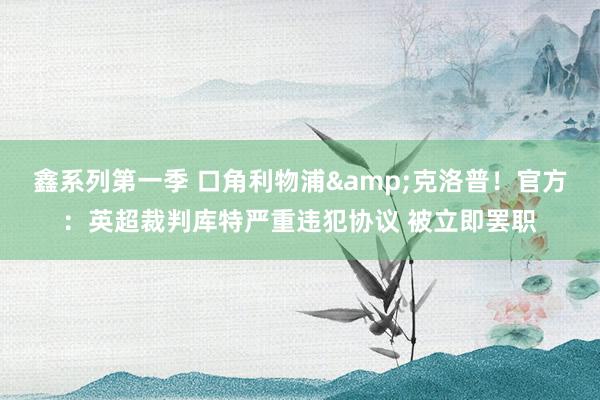 鑫系列第一季 口角利物浦&克洛普！官方：英超裁判库特严重违犯协议 被立即罢职