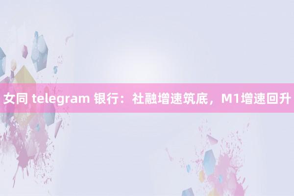 女同 telegram 银行：社融增速筑底，M1增速回升