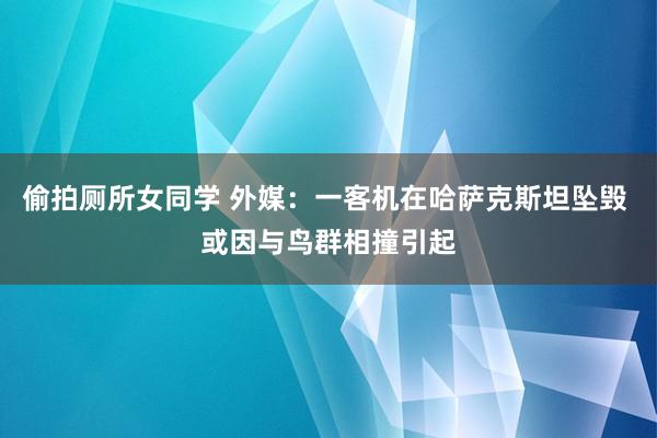 偷拍厕所女同学 外媒：一客机在哈萨克斯坦坠毁 或因与鸟群相撞引起