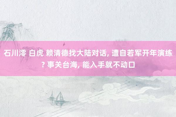 石川澪 白虎 赖清德找大陆对话， 遭自若军开年演练? 事关台海， 能入手就不动口