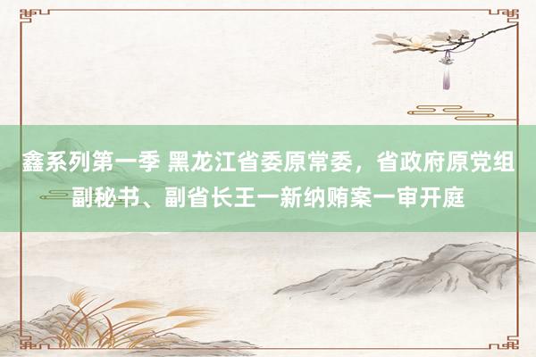 鑫系列第一季 黑龙江省委原常委，省政府原党组副秘书、副省长王一新纳贿案一审开庭